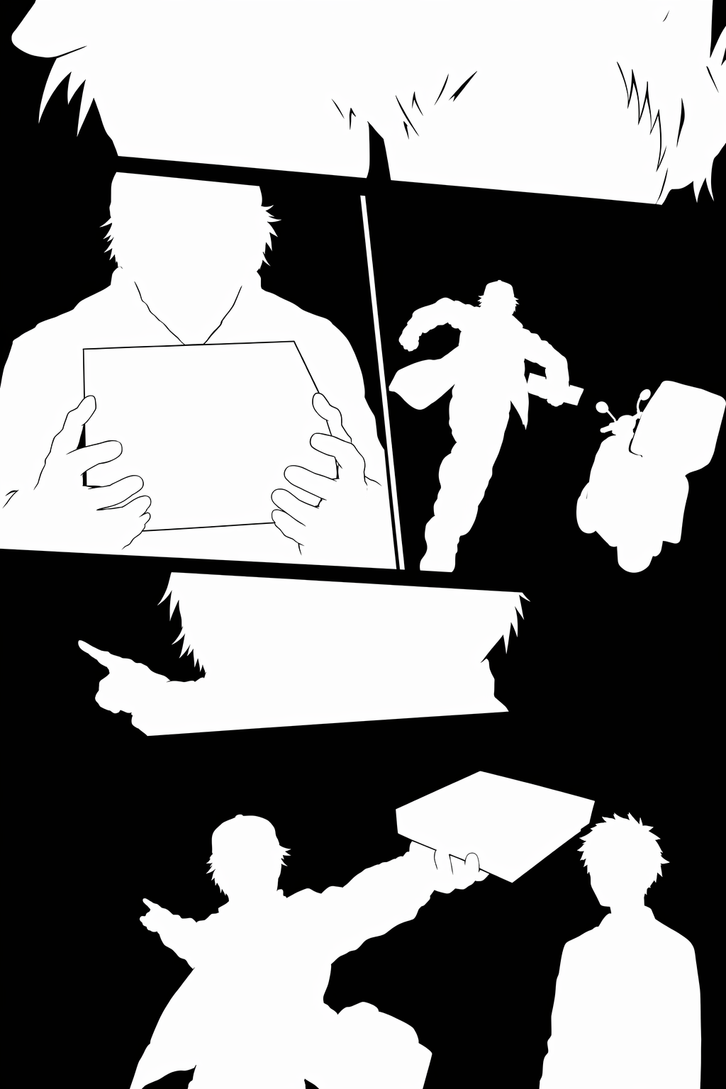 Foreground mask: characters and held objects only